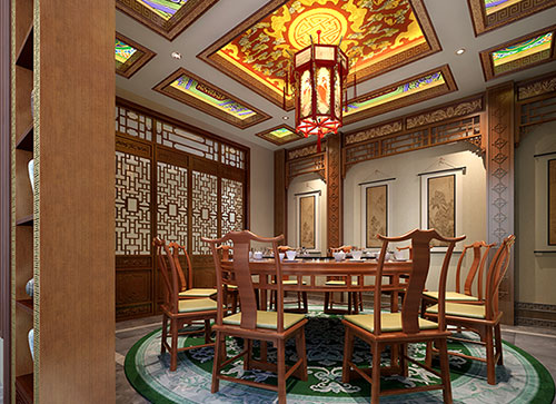 荆门中式古典风格家居装修设计效果图