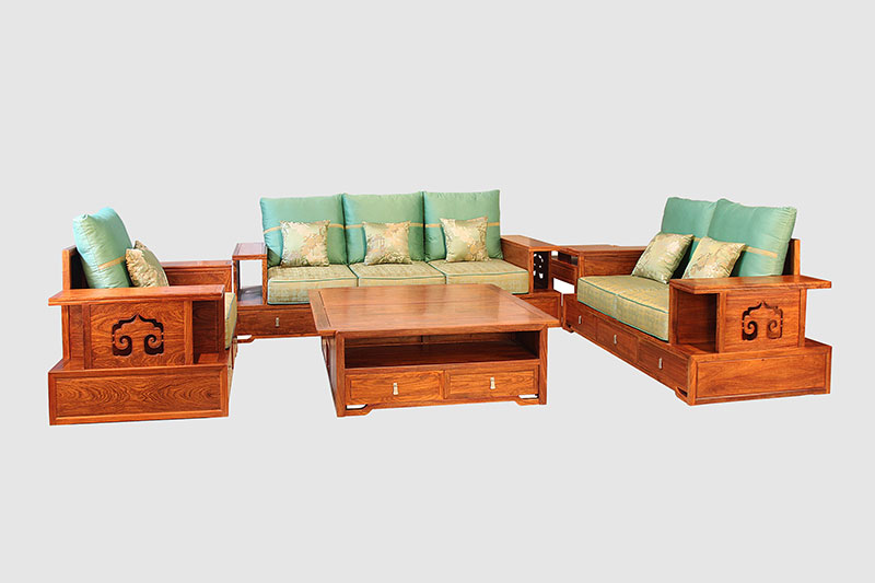 荆门中式实木沙发简直太美了